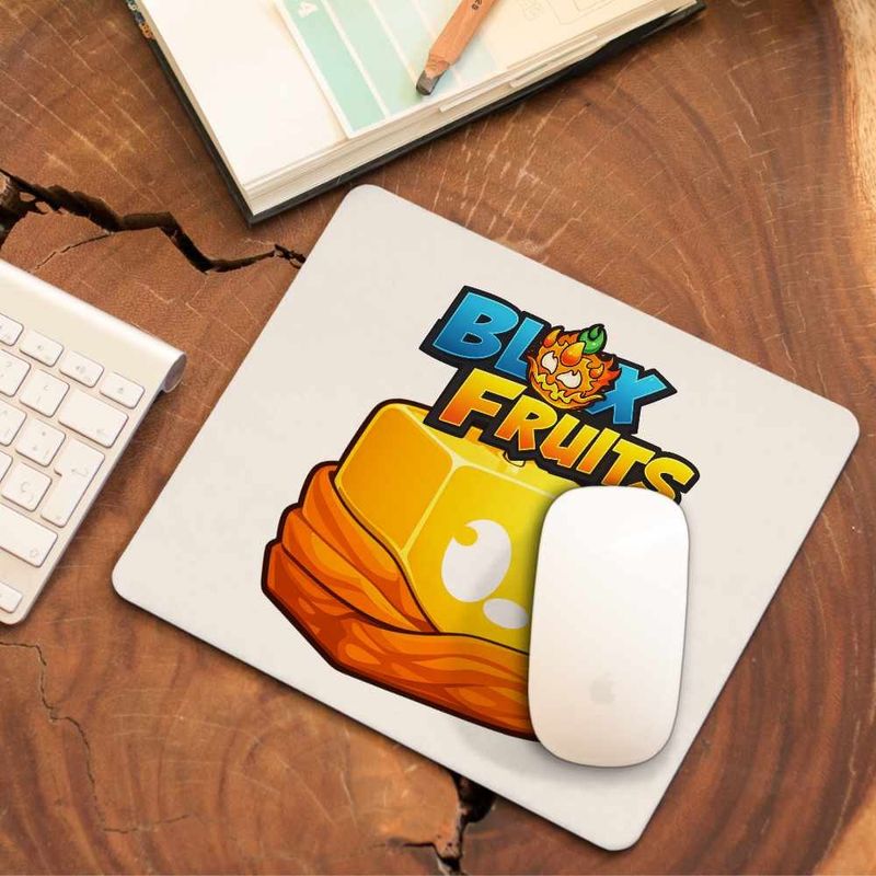 PC, gaming si accesorii - Periferice PC - Mousepad - Mousepad Blox Fruits Buddha Fruit Roblox Fructe, 21x19cm - Infinity.ro