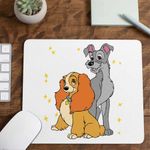 PC, gaming si accesorii - Periferice PC - Mousepad - Mousepad Doamna si Vagabondul Dog Love Valentines Day, 21x19cm - Infinity.ro