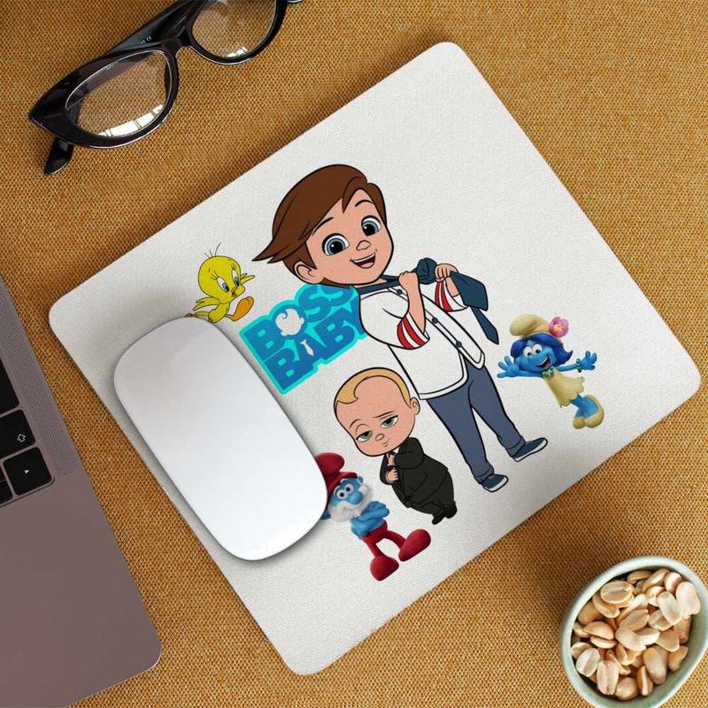 PC, gaming si accesorii - Periferice PC - Mousepad - Mousepad Boss Baby Tim, 21x19cm - Infinity.ro
