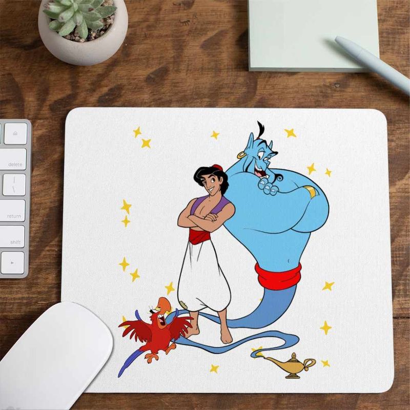 PC, gaming si accesorii - Periferice PC - Mousepad - Mousepad Aladdin Duhul Lampii Genie Lamp Aladin Duh, 21x19cm - Infinity.ro
