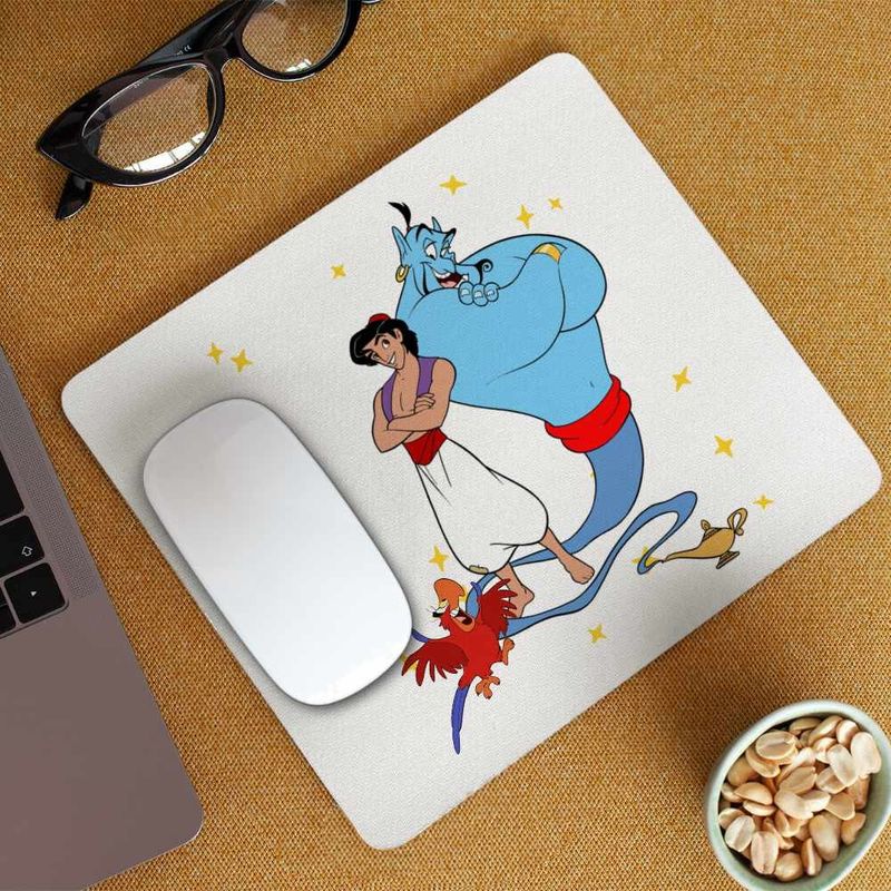 PC, gaming si accesorii - Periferice PC - Mousepad - Mousepad Aladdin Duhul Lampii Genie Lamp Aladin Duh, 21x19cm - Infinity.ro