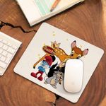 PC, gaming si accesorii - Periferice PC - Mousepad - Mousepad Bambi Papa Strumf Flower Thumper Sconcs Padure, 21x19cm - Infinity.ro