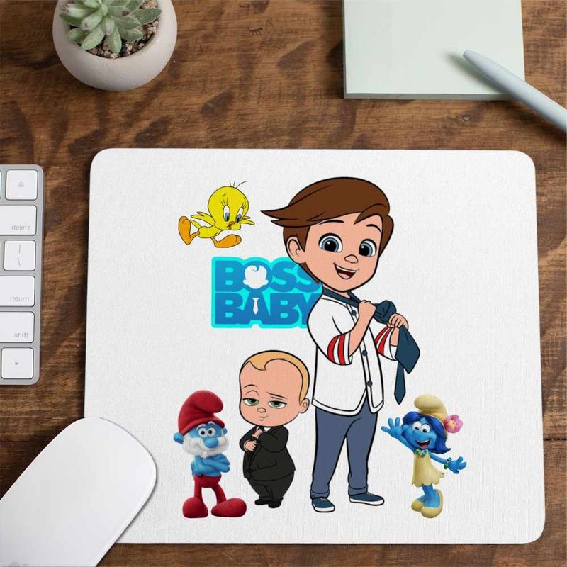 PC, gaming si accesorii - Periferice PC - Mousepad - Mousepad Boss Baby Tim, 21x19cm - Infinity.ro