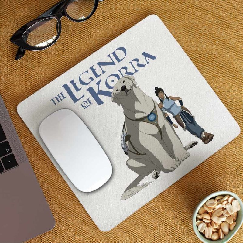 PC, gaming si accesorii - Periferice PC - Mousepad - Mousepad Avatar Korra Naga Maestru Shaolin, 21x19cm - Infinity.ro