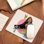 PC, gaming si accesorii - Periferice PC - Mousepad - Mousepad Pocahontas Native American, 21x19cm - Infinity.ro