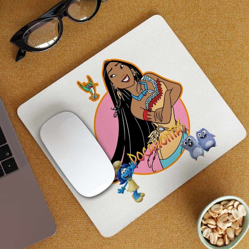 PC, gaming si accesorii - Periferice PC - Mousepad - Mousepad Pocahontas Native American, 21x19cm - Infinity.ro