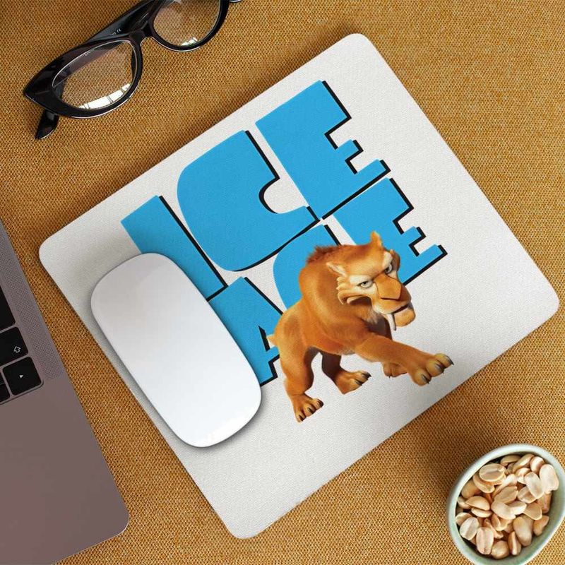 PC, gaming si accesorii - Periferice PC - Mousepad - Mousepad Ice Age Diego Smilodon Tigru, 21x19cm - Infinity.ro