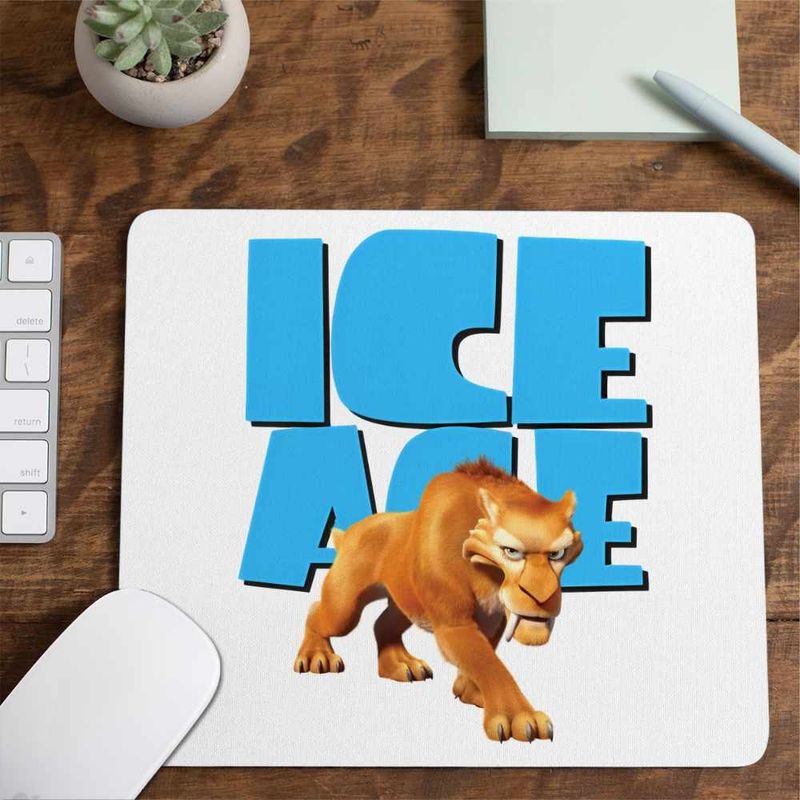 PC, gaming si accesorii - Periferice PC - Mousepad - Mousepad Ice Age Diego Smilodon Tigru, 21x19cm - Infinity.ro