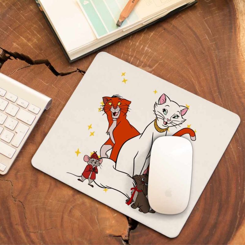 PC, gaming si accesorii - Periferice PC - Mousepad - Mousepad Pisicile Aristocrate Ducesa Omalley, 21x19cm - Infinity.ro