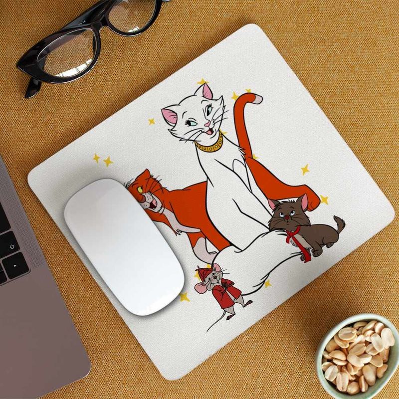 PC, gaming si accesorii - Periferice PC - Mousepad - Mousepad Pisicile Aristocrate Ducesa Omalley, 21x19cm - Infinity.ro