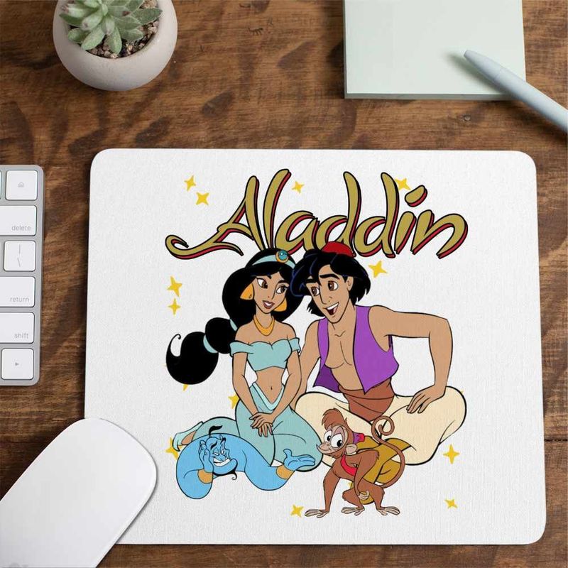 PC, gaming si accesorii - Periferice PC - Mousepad - Mousepad Aladdin Jasmine Covor Fermecat Printesa, 21x19cm - Infinity.ro