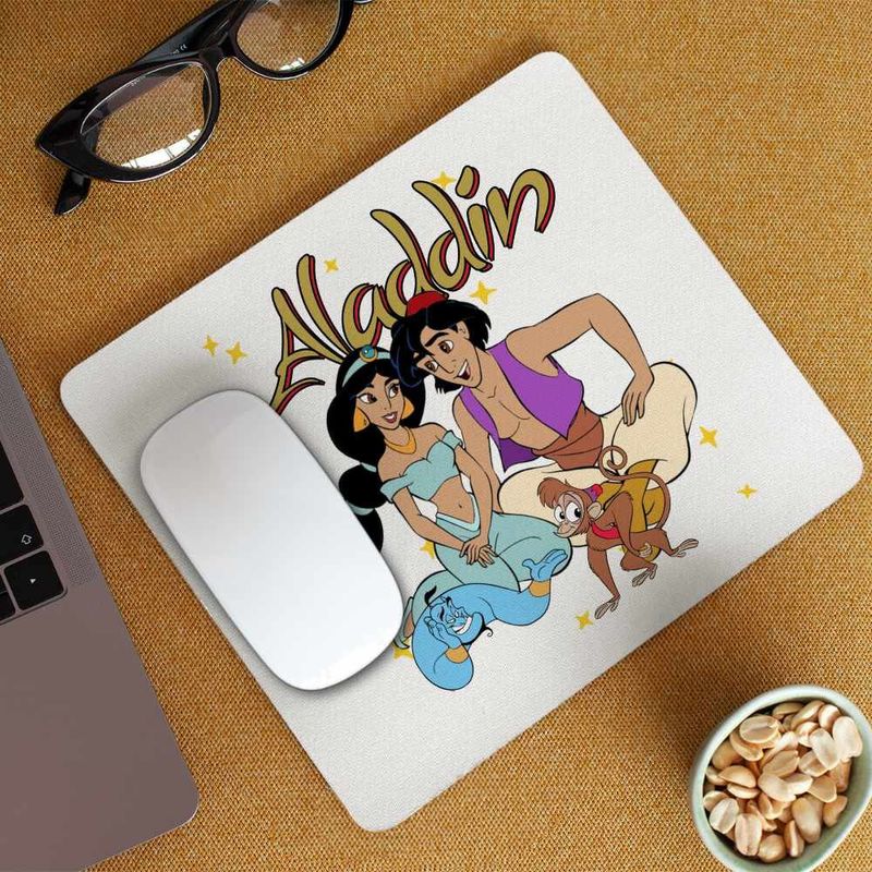 PC, gaming si accesorii - Periferice PC - Mousepad - Mousepad Aladdin Jasmine Covor Fermecat Printesa, 21x19cm - Infinity.ro