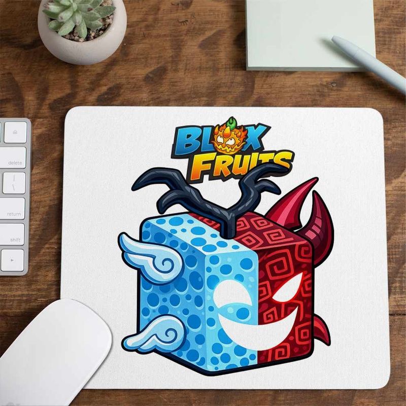 PC, gaming si accesorii - Periferice PC - Mousepad - Mousepad Blox Fruits Spirit Fruit Roblox Fructe, 21x19cm - Infinity.ro