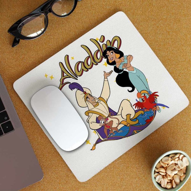 PC, gaming si accesorii - Periferice PC - Mousepad - Mousepad Aladdin Print Ali Jasmine Covor Fermecat Sultan, 21x19cm - Infinity.ro