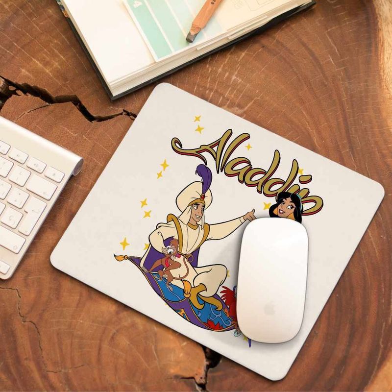 PC, gaming si accesorii - Periferice PC - Mousepad - Mousepad Aladdin Print Ali Jasmine Covor Fermecat Sultan, 21x19cm - Infinity.ro