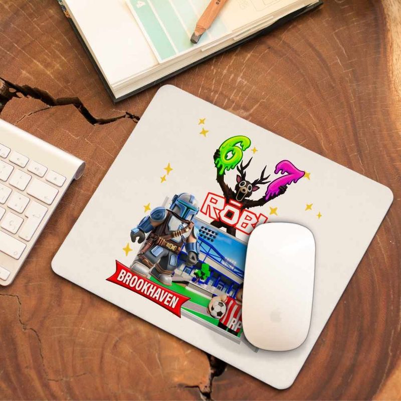 PC, gaming si accesorii - Periferice PC - Mousepad - Mousepad Brookhaven Roblox Mandalorian, 21x19cm - Infinity.ro
