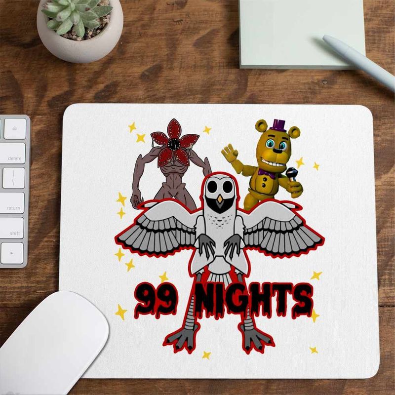 PC, gaming si accesorii - Periferice PC - Mousepad - Mousepad 99 Nights Bufnita Roblox, 21x19cm - Infinity.ro