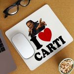 PC, gaming si accesorii - Periferice PC - Mousepad - Mousepad Playboi I Love Carti, 21x19cm - Infinity.ro