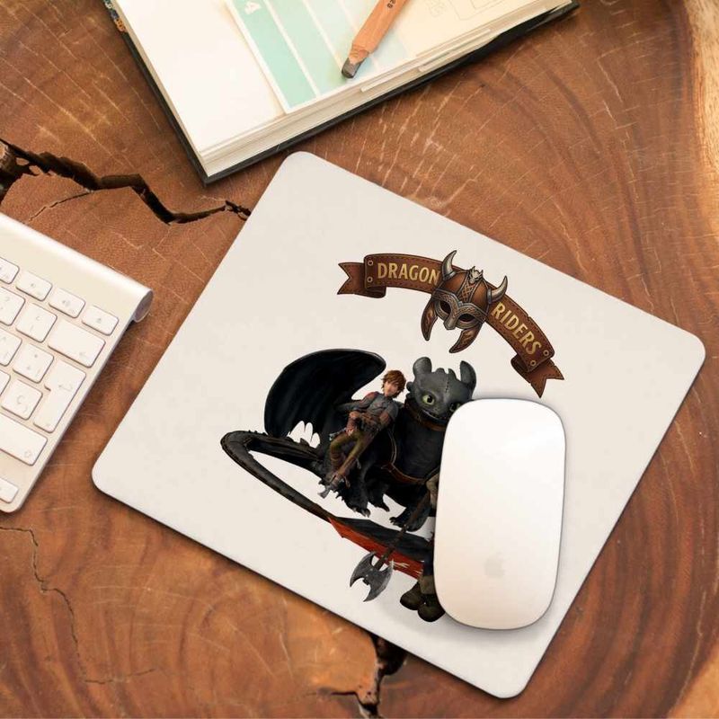 PC, gaming si accesorii - Periferice PC - Mousepad - Mousepad Hiccup Toothless How to train your dragon, 21x19cm - Infinity.ro
