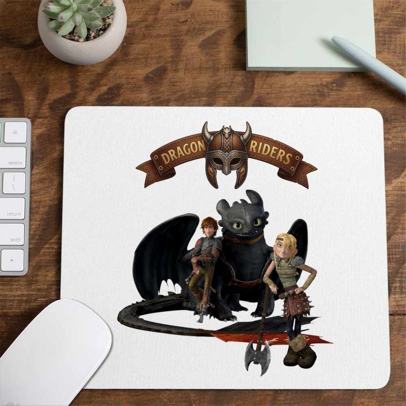 PC, gaming si accesorii - Periferice PC - Mousepad - Mousepad Hiccup Toothless How to train your dragon, 21x19cm - Infinity.ro