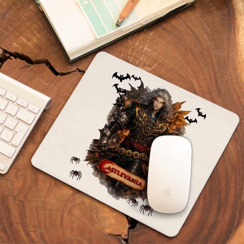 PC, gaming si accesorii - Periferice PC - Mousepad - Mousepad Castlevania Alucard Vampire Hunters, 21x19cm - Infinity.ro