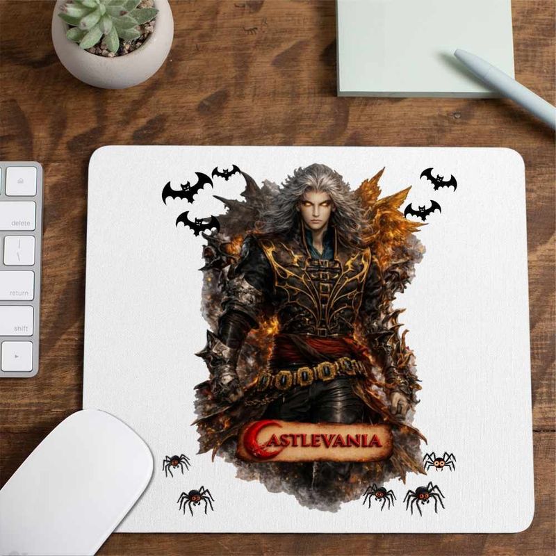 PC, gaming si accesorii - Periferice PC - Mousepad - Mousepad Castlevania Alucard Vampire Hunters, 21x19cm - Infinity.ro