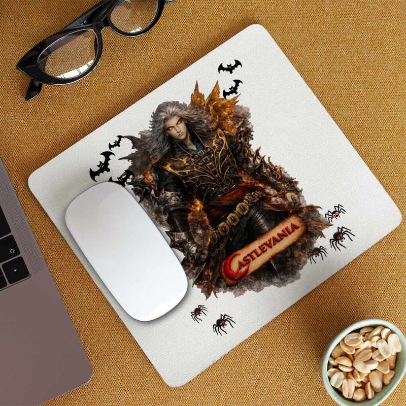 PC, gaming si accesorii - Periferice PC - Mousepad - Mousepad Castlevania Alucard Vampire Hunters, 21x19cm - Infinity.ro