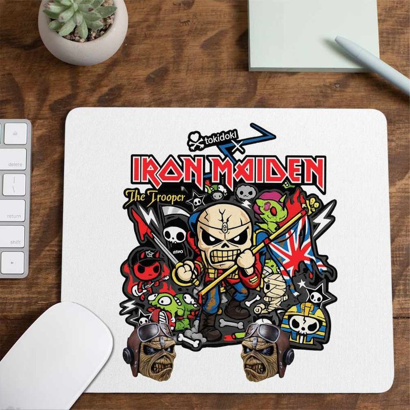 PC, gaming si accesorii - Periferice PC - Mousepad - Mousepad Iron Maiden Trooper, 21x19cm - Infinity.ro