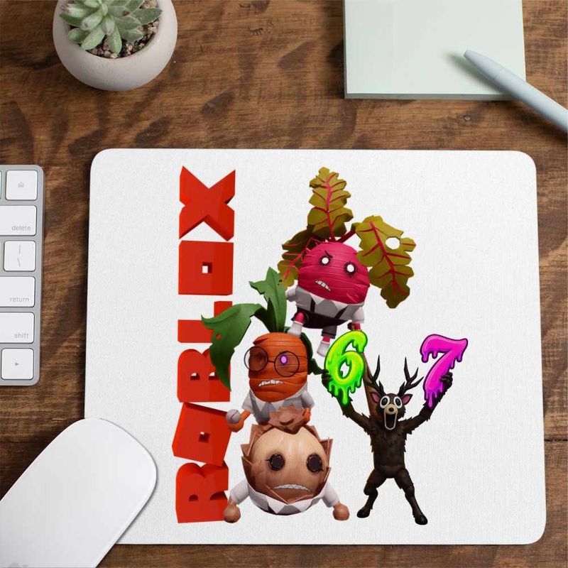 PC, gaming si accesorii - Periferice PC - Mousepad - Mousepad Roblox Piggy Veggies, 21x19cm - Infinity.ro