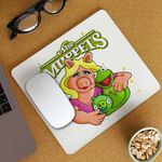 PC, gaming si accesorii - Periferice PC - Mousepad - Mousepad The Muppets Kermit the Frog Miss Piggy, 21x19cm - Infinity.ro
