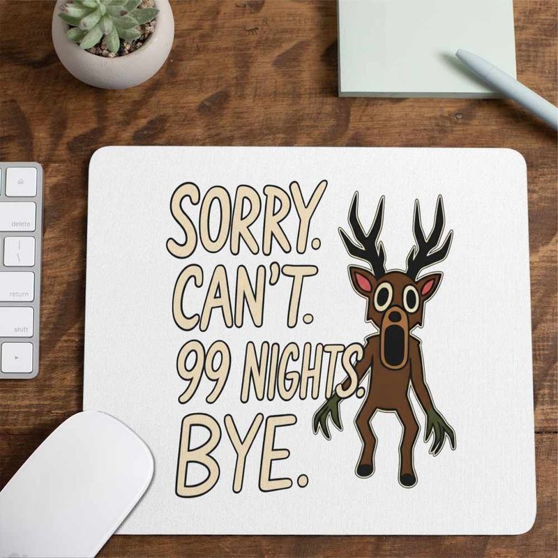 PC, gaming si accesorii - Periferice PC - Mousepad - Mousepad 99 Nights Cerb Sorry Roblox, 21x19cm - Infinity.ro
