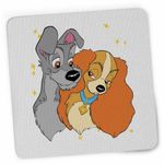PC, gaming si accesorii - Periferice PC - Mousepad - Mousepad Doamna si Vagabondul Dog Love, 21x19cm - Infinity.ro
