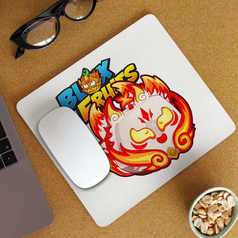 PC, gaming si accesorii - Periferice PC - Mousepad - Mousepad Blox Fruits Empyrean Fruit Roblox Fructe, 21x19cm - Infinity.ro