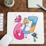 PC, gaming si accesorii - Periferice PC - Mousepad - Mousepad Alice Tara Minunilor Six Seven Sase Sapte 67, 21x19cm - Infinity.ro