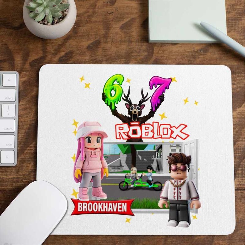 PC, gaming si accesorii - Periferice PC - Mousepad - Mousepad Brookhaven Roblox Game, 21x19cm - Infinity.ro