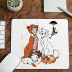 PC, gaming si accesorii - Periferice PC - Mousepad - Mousepad Pisicile Aristocrate Familie Desene Animate, 21x19cm - Infinity.ro