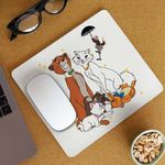 PC, gaming si accesorii - Periferice PC - Mousepad - Mousepad Pisicile Aristocrate Familie Desene Animate, 21x19cm - Infinity.ro