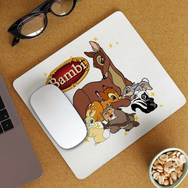 PC, gaming si accesorii - Periferice PC - Mousepad - Mousepad Bambi Mama Thumper Padura Caprioara, 21x19cm - Infinity.ro