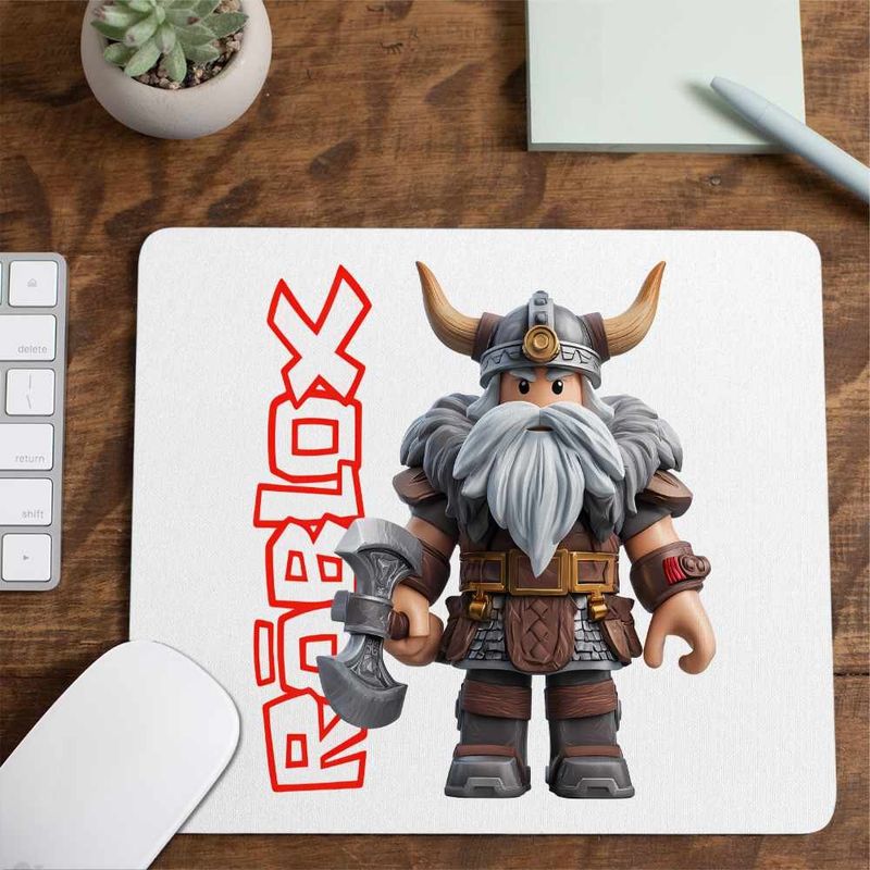 PC, gaming si accesorii - Periferice PC - Mousepad - Mousepad Roblox Viking Warrior, 21x19cm - Infinity.ro