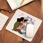 PC, gaming si accesorii - Periferice PC - Mousepad - Mousepad Cocosatul de la Notre-Dame Quasimodo Esmeralda Djali, 21x19cm - Infinity.ro