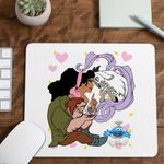 PC, gaming si accesorii - Periferice PC - Mousepad - Mousepad Cocosatul de la Notre-Dame Quasimodo Esmeralda Djali, 21x19cm - Infinity.ro