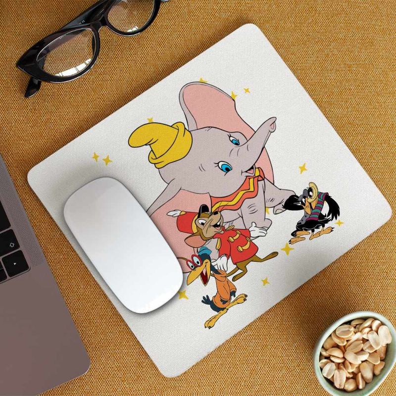 PC, gaming si accesorii - Periferice PC - Mousepad - Mousepad Dumbo Timothy Soricel Elefant Circ, 21x19cm - Infinity.ro