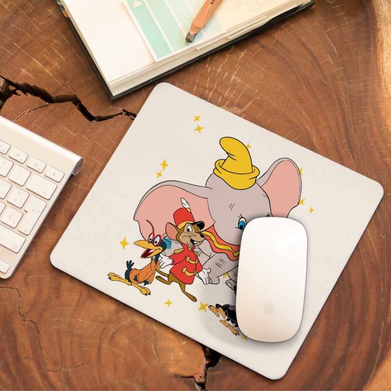 PC, gaming si accesorii - Periferice PC - Mousepad - Mousepad Dumbo Timothy Soricel Elefant Circ, 21x19cm - Infinity.ro