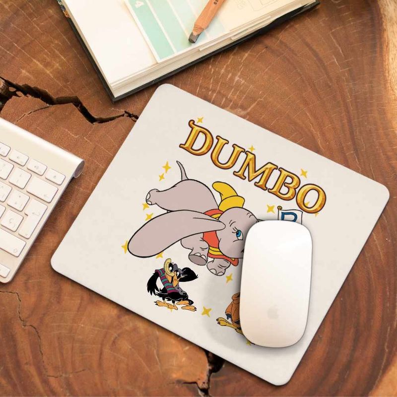 PC, gaming si accesorii - Periferice PC - Mousepad - Mousepad Dumbo Elefantel Zburator Circ, 21x19cm - Infinity.ro