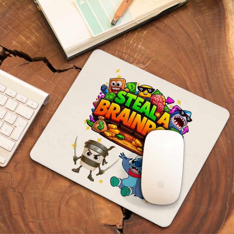PC, gaming si accesorii - Periferice PC - Mousepad - Mousepad Steal a Brainrot Roblox Meme, 21x19cm - Infinity.ro