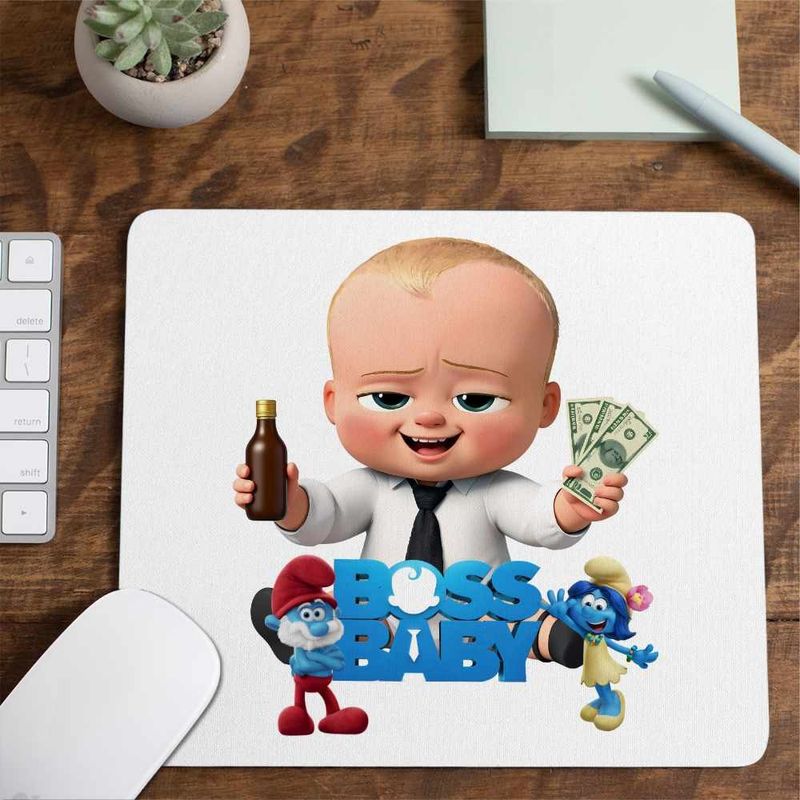 PC, gaming si accesorii - Periferice PC - Mousepad - Mousepad Baby Boss Money, 21x19cm - Infinity.ro