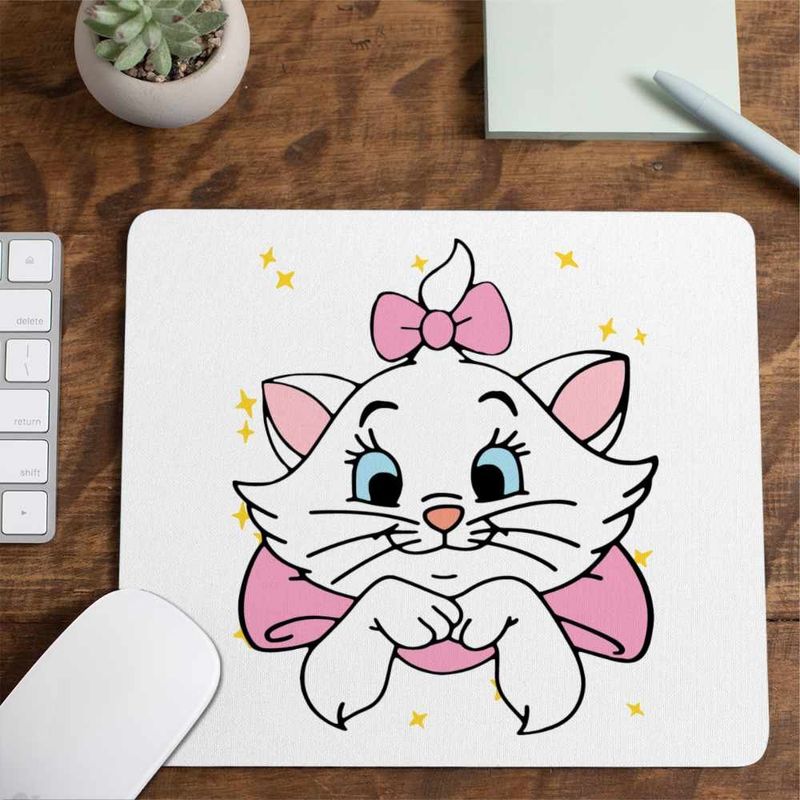 PC, gaming si accesorii - Periferice PC - Mousepad - Mousepad Pisicile Aristocrate Marie Pisicuta, 21x19cm - Infinity.ro