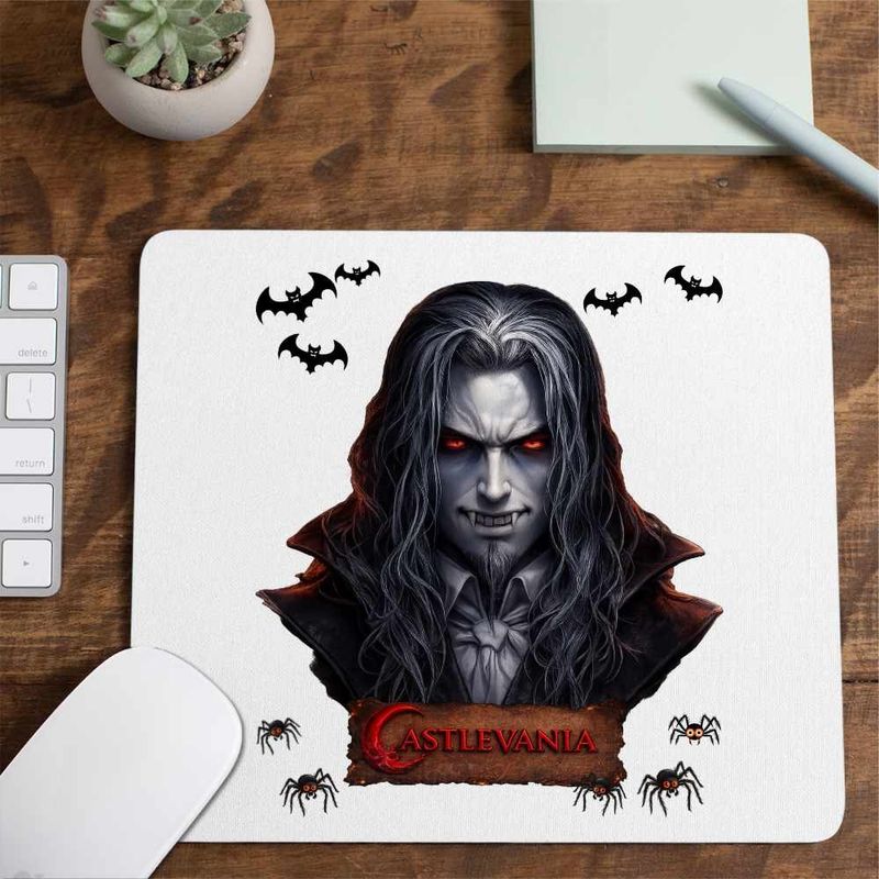 PC, gaming si accesorii - Periferice PC - Mousepad - Mousepad Castlevania Dracula Gothic Horror, 21x19cm - Infinity.ro