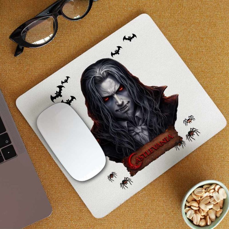 PC, gaming si accesorii - Periferice PC - Mousepad - Mousepad Castlevania Dracula Gothic Horror, 21x19cm - Infinity.ro