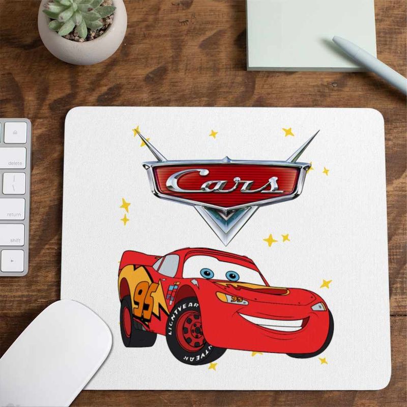 PC, gaming si accesorii - Periferice PC - Mousepad - Mousepad Cars Curse Masini Fulger, 21x19cm - Infinity.ro